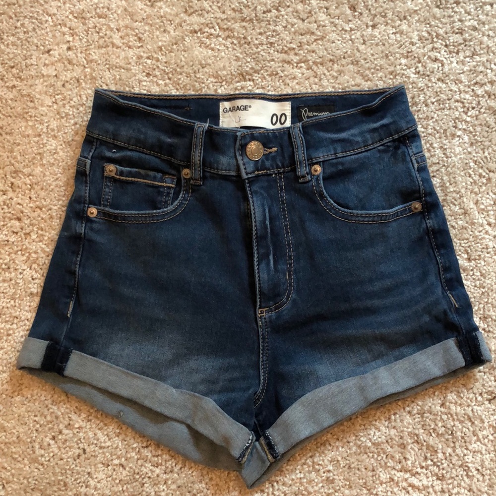 Garage jean shorts